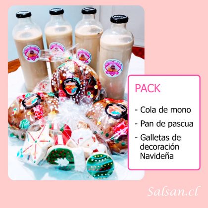 pack cola mono pan pascua galletas navidad