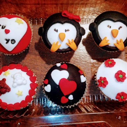 Caja 6 Cupcake Dia del Amor