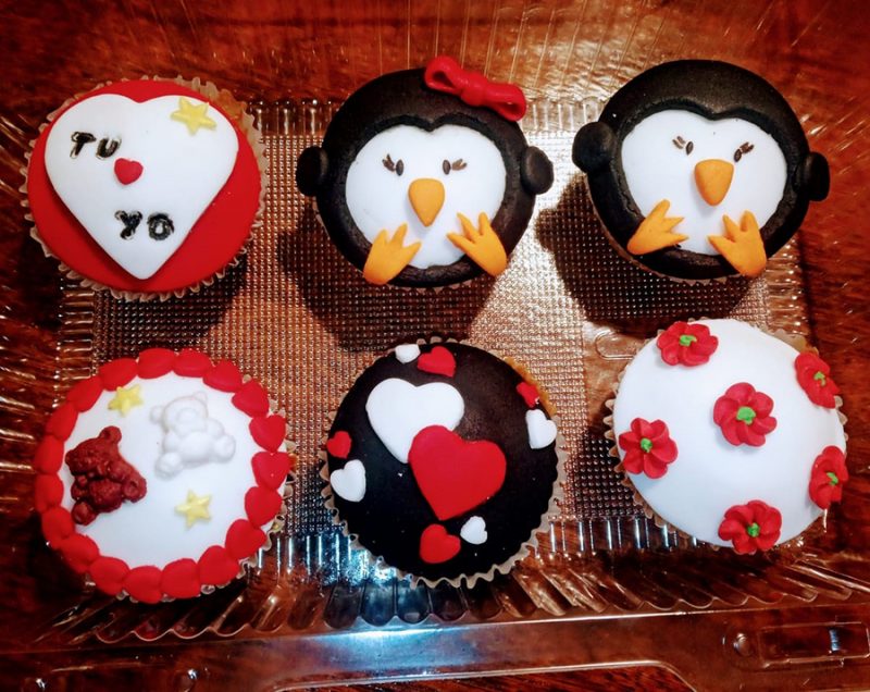 Caja 6 Cupcake Dia del Amor