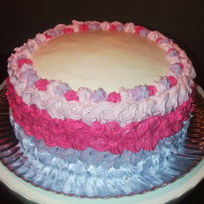 Torta Bizcocho de Chocolate comn Crema de Naranja