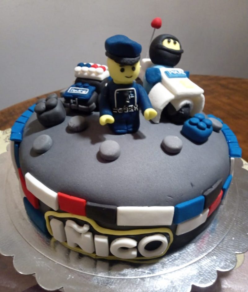 torta lego policia