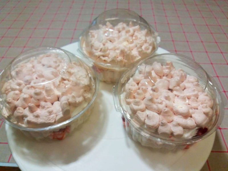 Pastel Individual Merengue Frambuesa