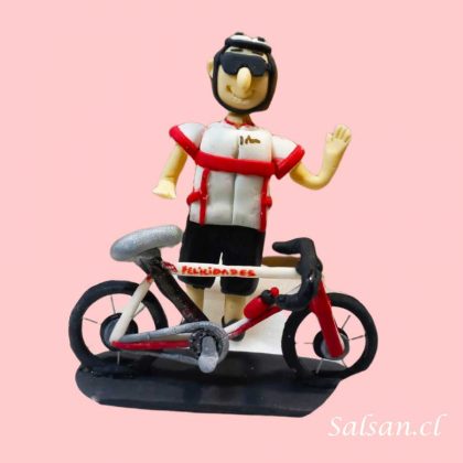 Figura Ciclista y Bicicleta