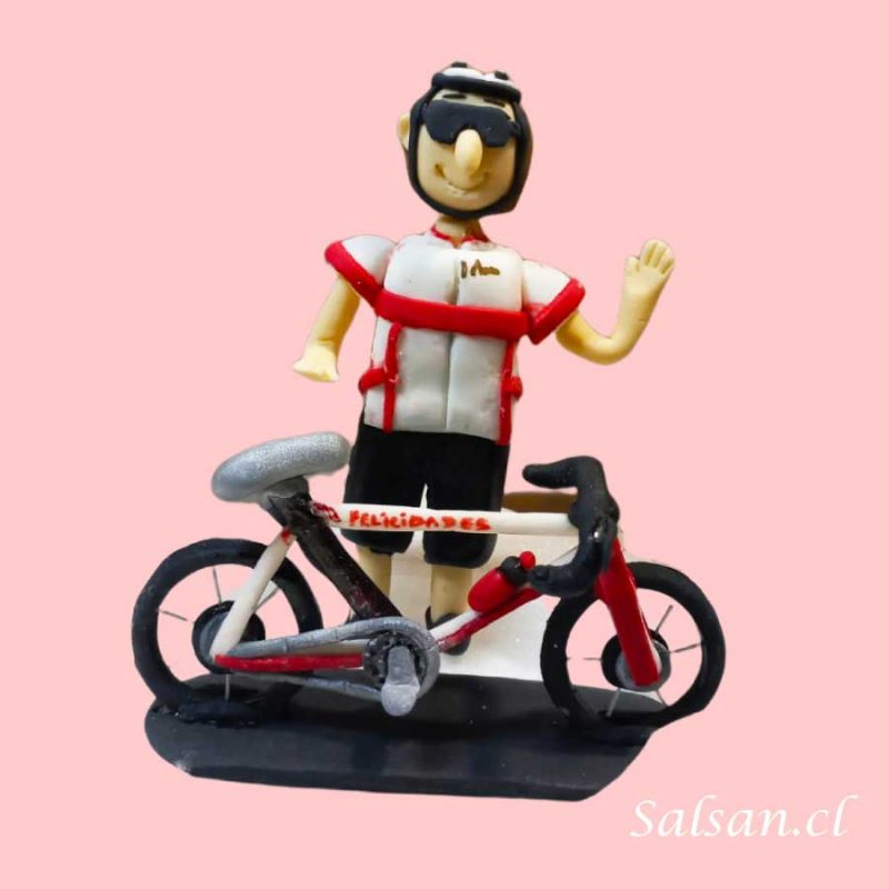 Figura Ciclista y Bicicleta