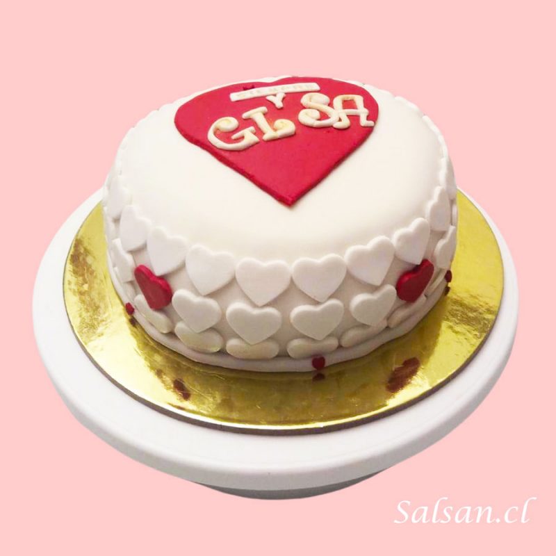 Torta Enamorados Corazon