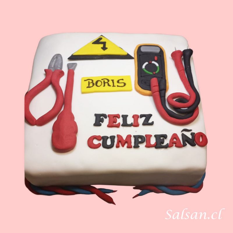 Torta de Cumpleaños Electricista
