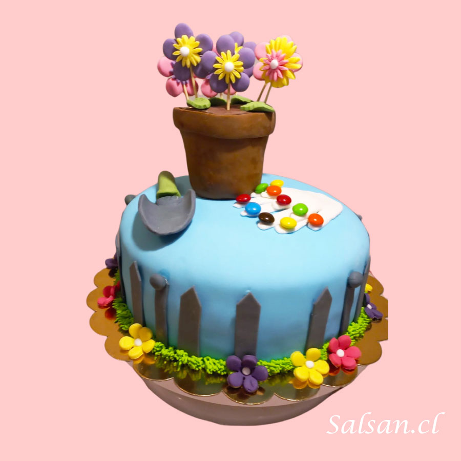 Torta de Cumpleaños Jardineria - Salsan