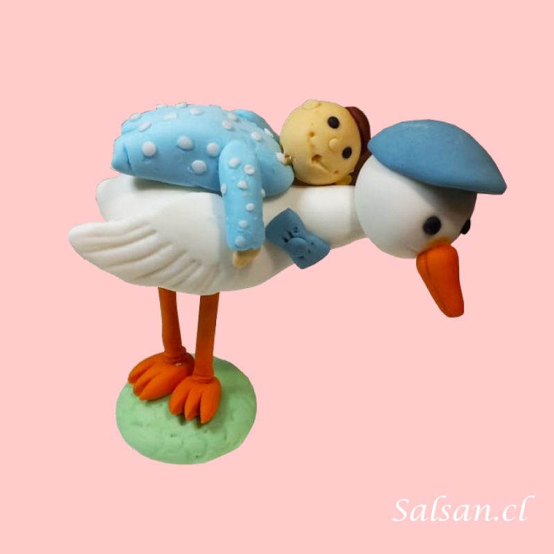 Figura Baby Shower Cigueña