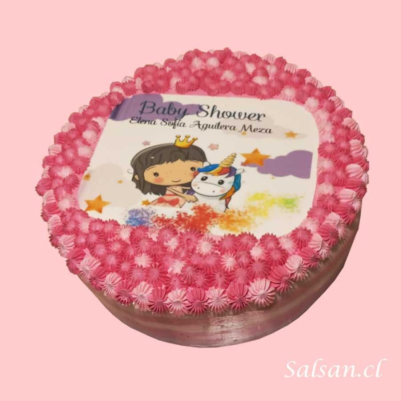 Torta Baby Shower Unicornio