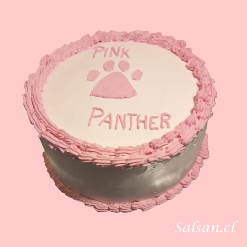 Torta de Bizcocho, Crema y Chocolate Pantera Rosa