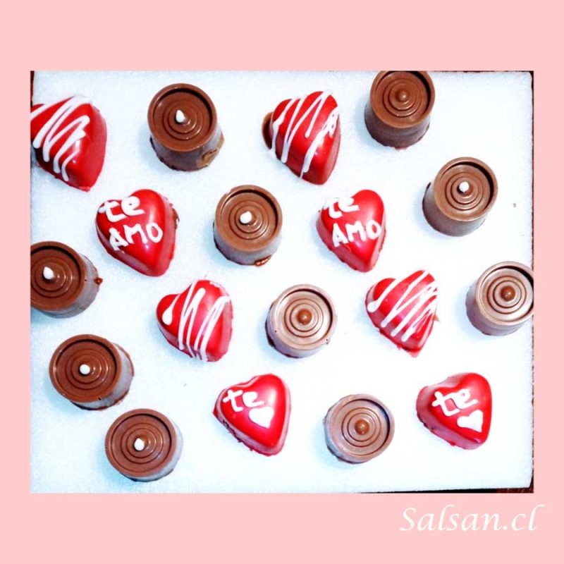 Bombones enamorados amor