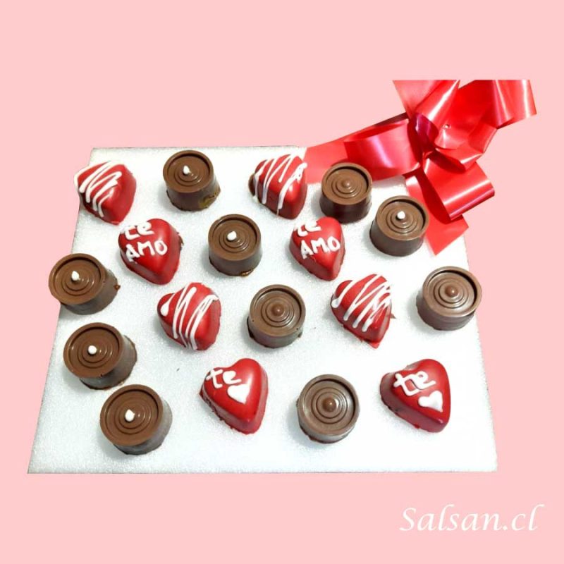 Bombones enamorados amor