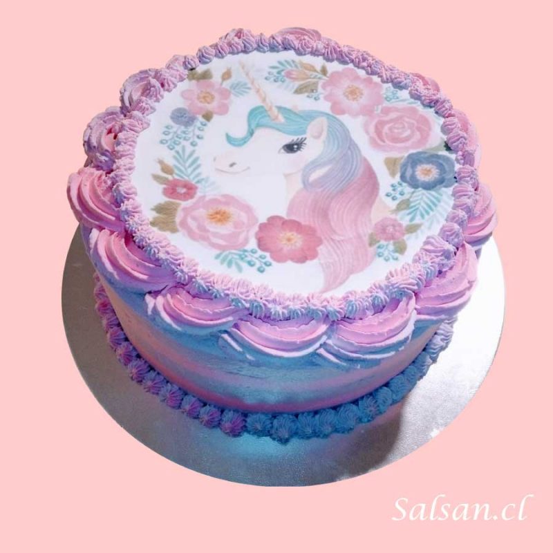 Torta cumpleaños unicornio