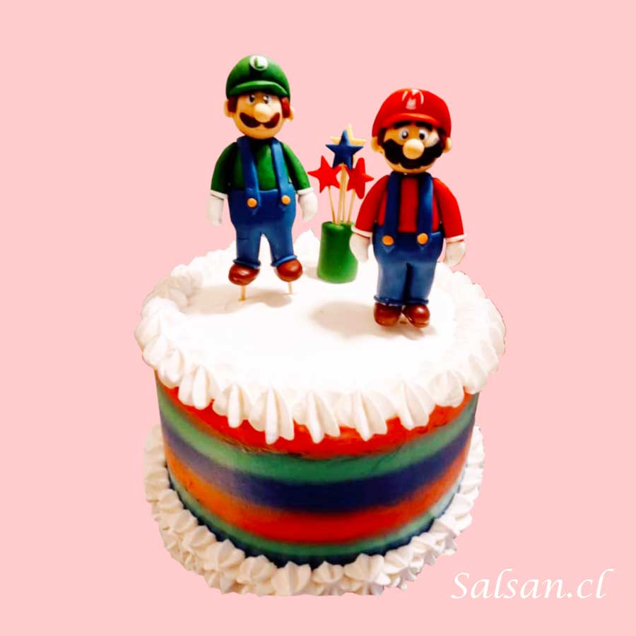Torta de Cumpleaños Mario Bross - Salsan