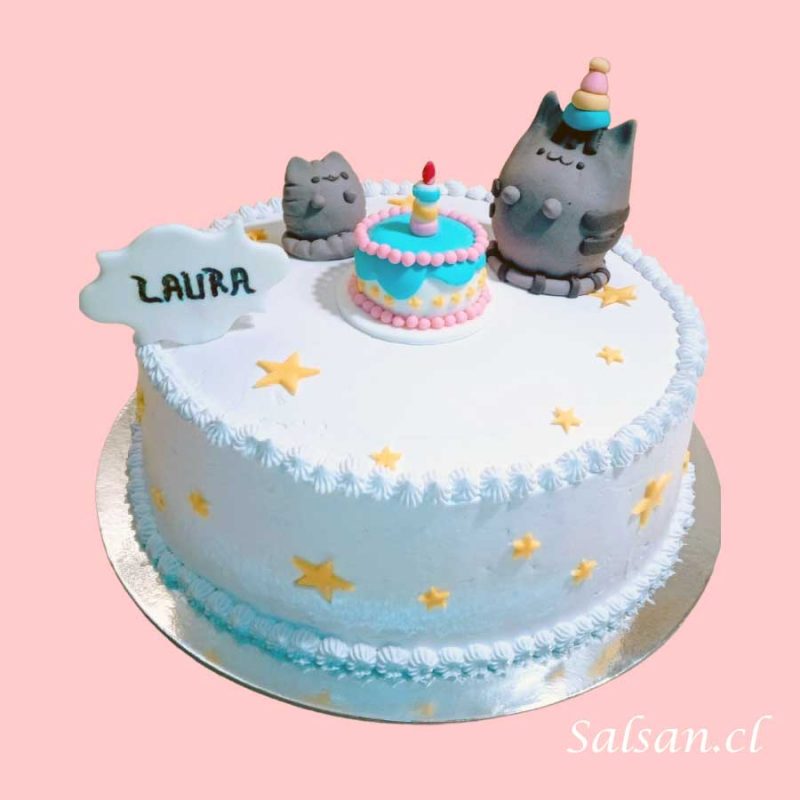 Torta de Cumpleaños Gato Pusheen