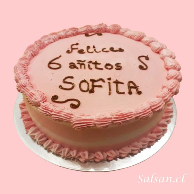 torta de cumpleaños bizcocho vainilla manjar