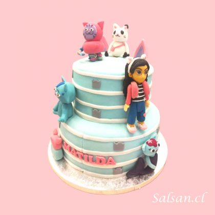 Torta cumpleaños gabby dollhouse