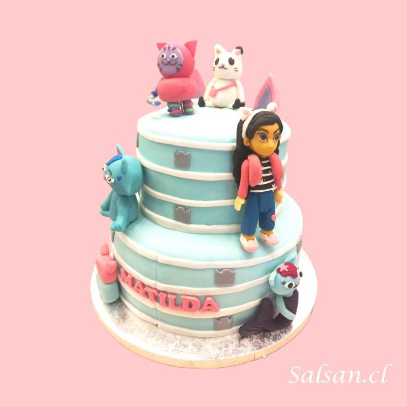 Torta cumpleaños gabby dollhouse
