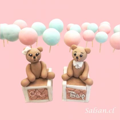 figuras baby shower osos