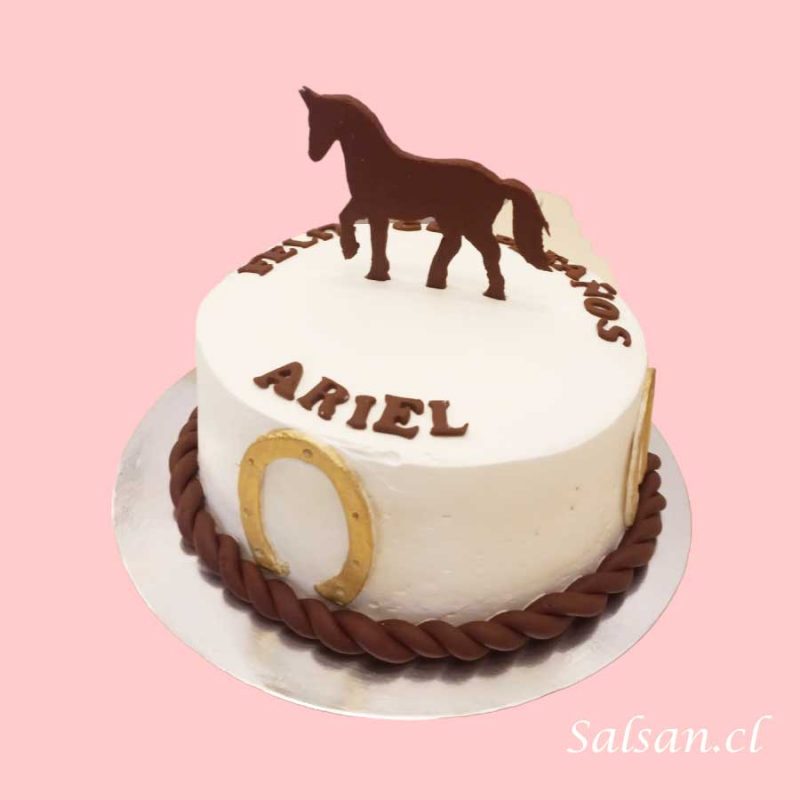 Torta cumpleaños herradura caballo