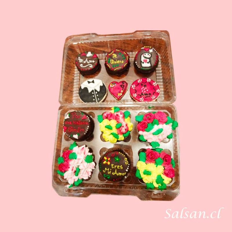 Mix Enamorados (Cupcake Alfajor y Galletas)