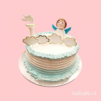 torta bautizo angel