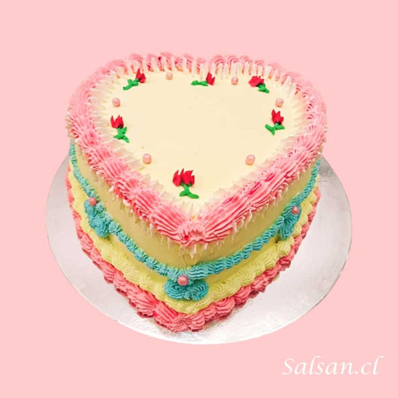 Torta cumpleaños corazon