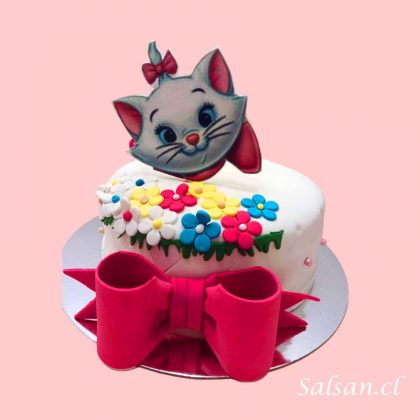 Torta cumpleaños marie aristogatos
