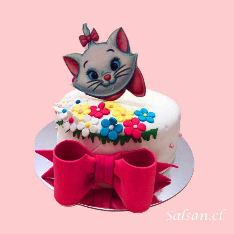 Torta cumpleaños marie aristogatos