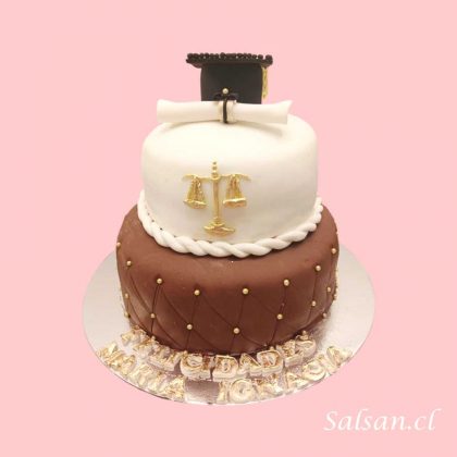Torta de graduación derecho