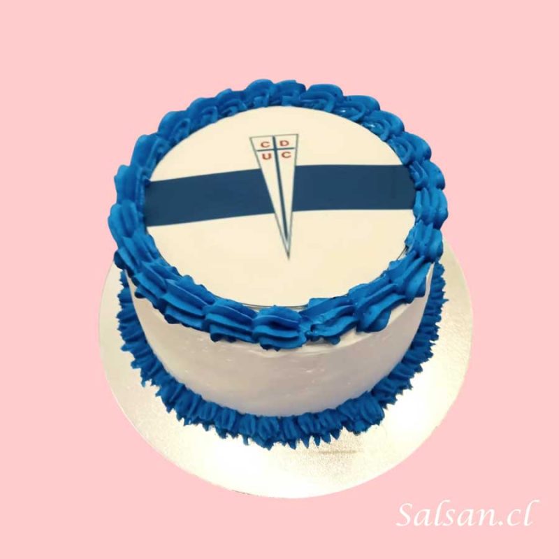 Torta de cumpleaños emblema catolica