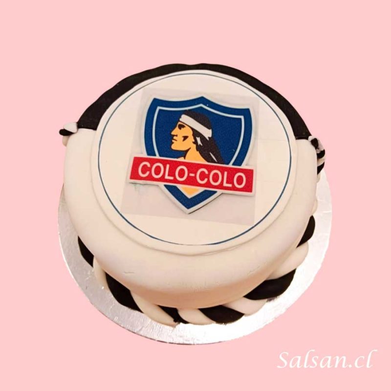 Torta de cumpleaños emblema colo colo
