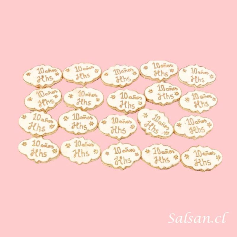 Producto galletas aniversario empresa hhs