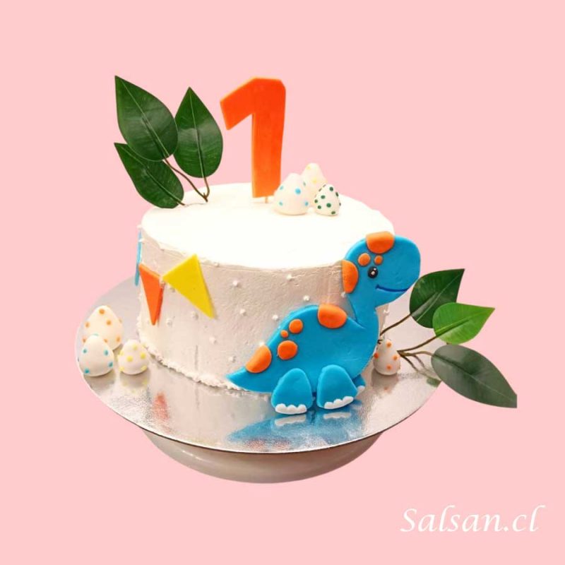 Producto torta de cumpleaños dinosaurio