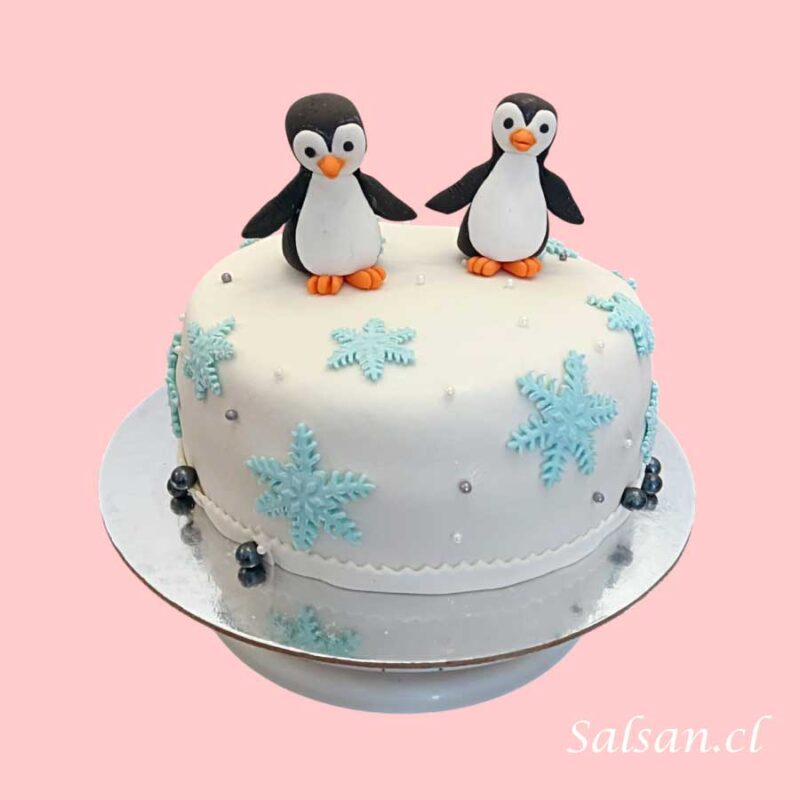 Torta Cumpleaños de Pinguinos