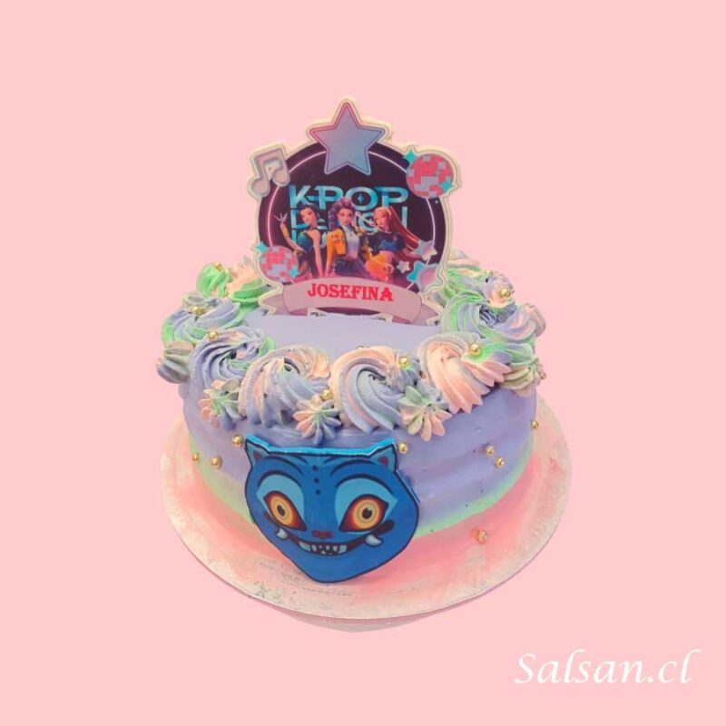 Torta Cumpleaños Las Guerreras Kpop - Imagen 2