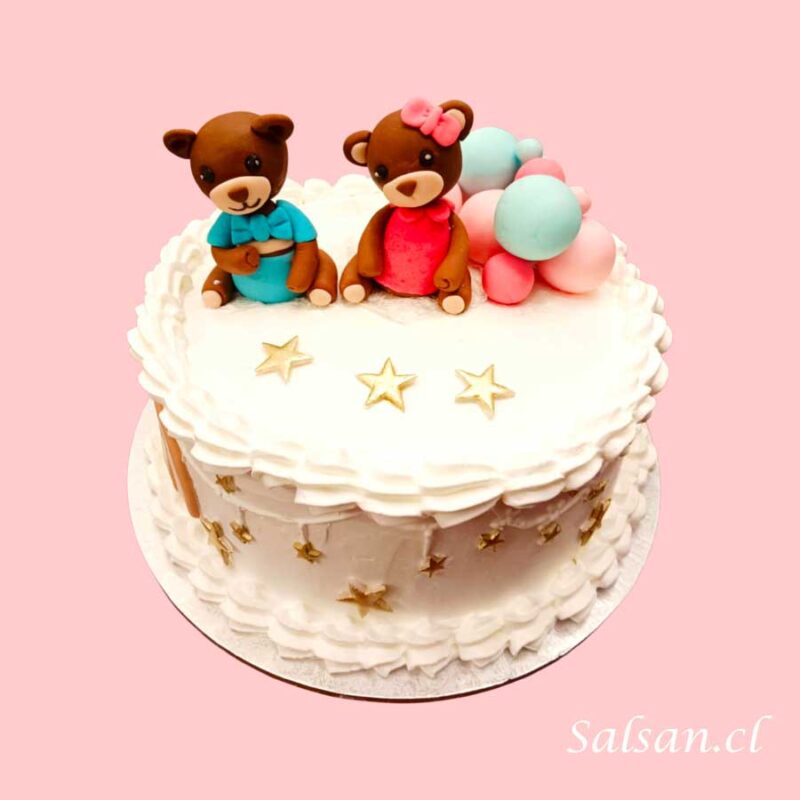 Torta Baby Shower Osos - Imagen 2
