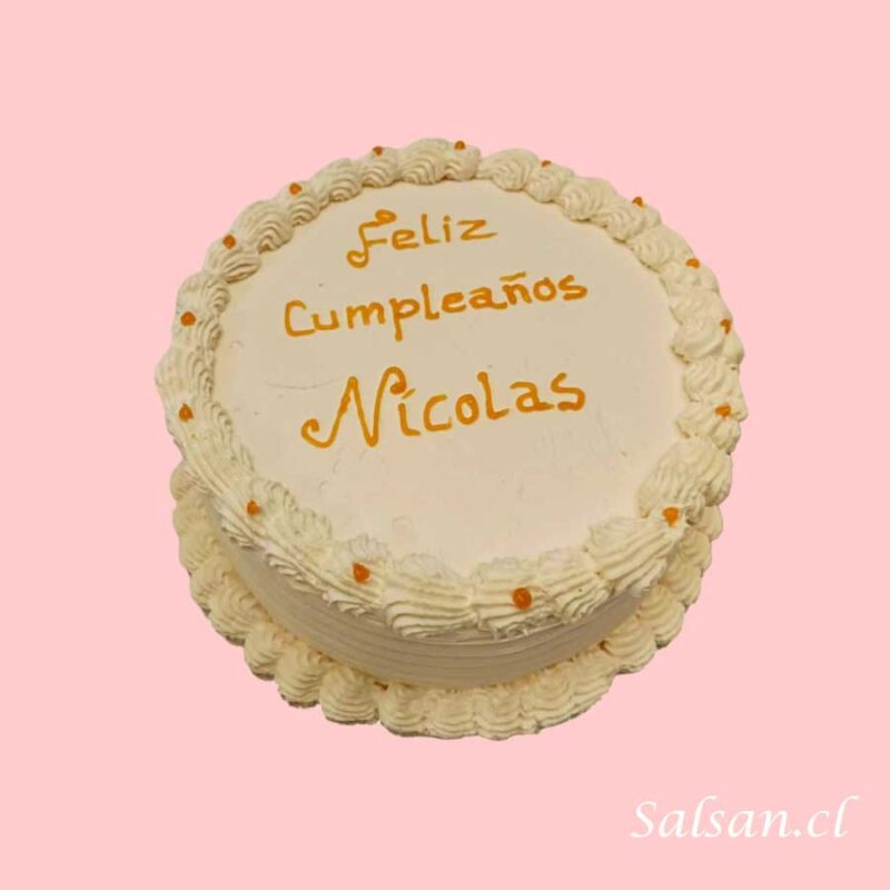 Torta Cumpleaños Crema - Imagen 3
