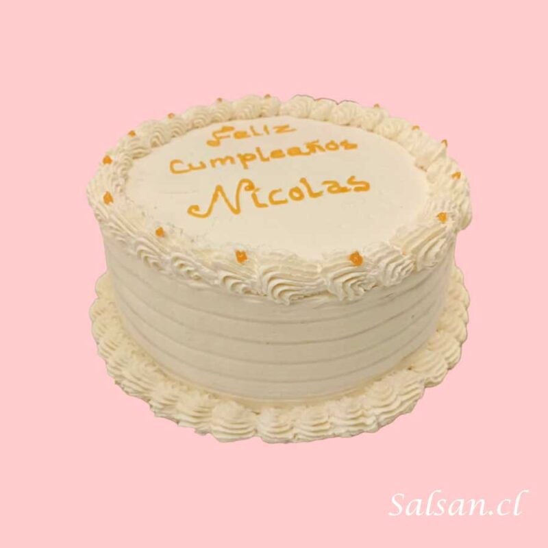 Torta Cumpleaños Crema - Imagen 2